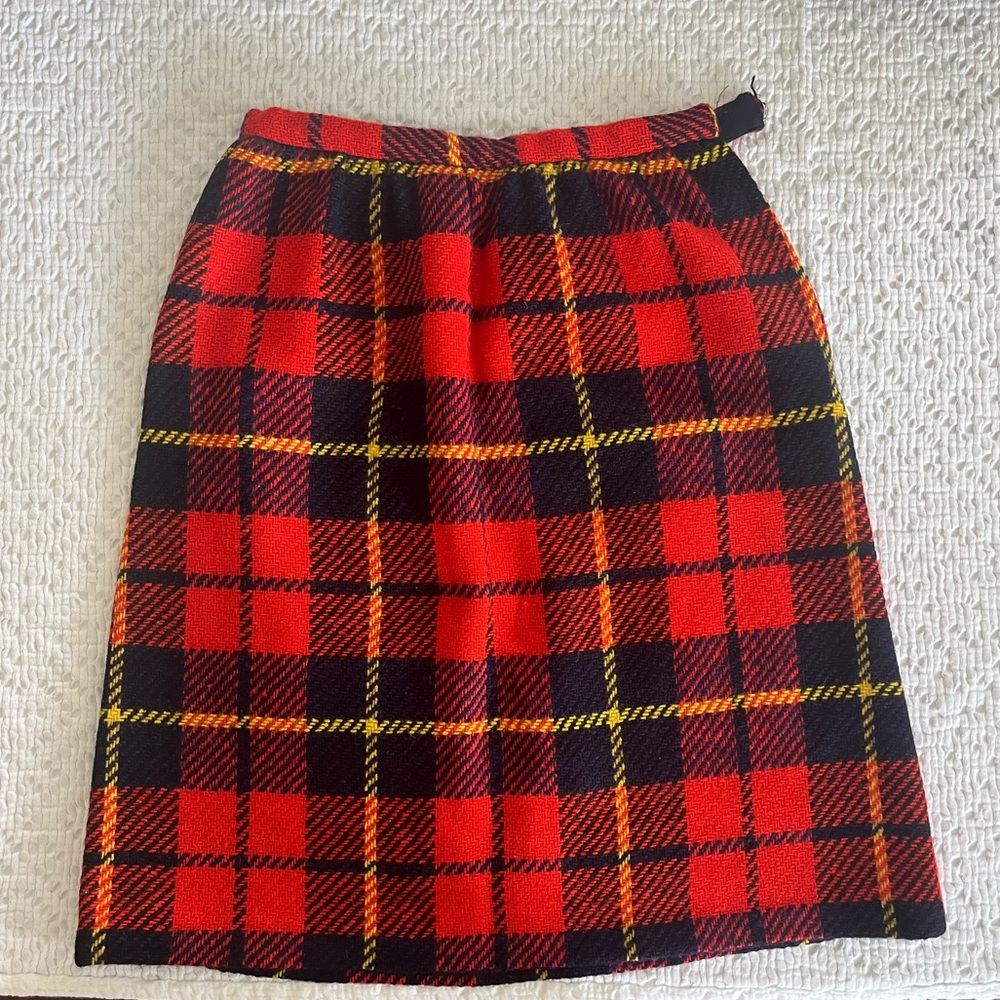 Vintage Plaid Skirt